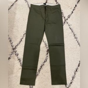 J Crew 484 Slim Pant - Olive Green